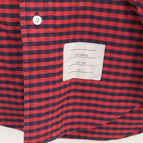 トムブラウン THOM BROWNE ギンガムチェック シャツ メンズ JPN:0